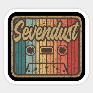 Sevendust Vintage Cassette Sticker